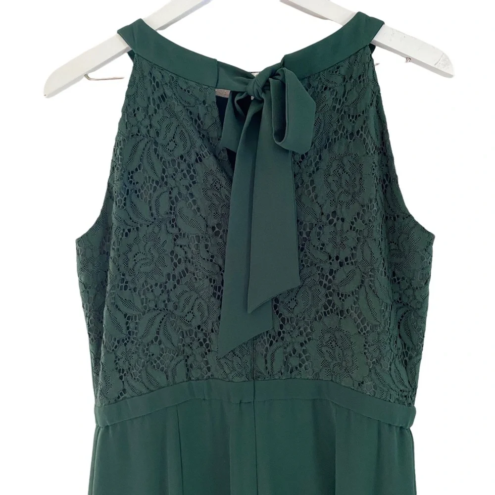 Gals Meets Glam Women’s Sleeveless Lace Back Romper Jumpsuit Size 6 - Picture 10 of 16